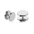 1 Piece Simple Style Solid Color Plating Stainless Steel Ear Studs