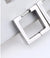 1 Piece Simple Style Solid Color Plating Stainless Steel Silver Plated Earrings