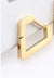 1 Piece Simple Style Solid Color Plating Stainless Steel Silver Plated Earrings