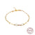 1 Piece Simple Style Solid Color Silver Plating Bracelets