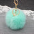 1 Piece Simple Style Solid Color Simulation Wool Keychain