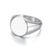 1 Piece Simple Style Solid Color Stainless Steel Plating Rings