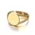 1 Piece Simple Style Solid Color Stainless Steel Plating Rings