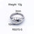 1 Piece Simple Style Solid Color Titanium Steel Plating Rings