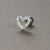 1 Piece Simple Style Star Heart Shape Crown Plating Inlay Stainless Steel Zircon Ear Studs