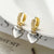 1 Piece Simple Style Star Plating Inlay Copper Zircon 18k Gold Plated Drop Earrings