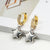 1 Piece Simple Style Star Plating Inlay Copper Zircon 18k Gold Plated Drop Earrings