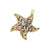 1 Piece Simple Style Starfish Copper Plating Inlay Jewelry Accessories