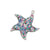 1 Piece Minimalist Starfish Copper Plating Inlay Jewelry Accessories