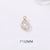 1 Piece Simple Style Water Droplets Copper Plating Inlay Pendant Jewelry Accessories