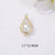 1 Piece Simple Style Water Droplets Copper Plating Inlay Pendant Jewelry Accessories