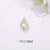 1 Piece Simple Style Water Droplets Copper Plating Inlay Pendant Jewelry Accessories