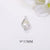 1 Piece Simple Style Water Droplets Copper Plating Inlay Pendant Jewelry Accessories