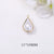 1 Piece Simple Style Water Droplets Copper Plating Inlay Pendant Jewelry Accessories