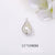 1 Piece Simple Style Water Droplets Copper Plating Inlay Pendant Jewelry Accessories