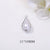 1 Piece Simple Style Water Droplets Copper Plating Inlay Pendant Jewelry Accessories