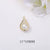 1 Piece Simple Style Water Droplets Copper Plating Inlay Pendant Jewelry Accessories