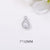 1 Piece Simple Style Water Droplets Copper Plating Inlay Pendant Jewelry Accessories