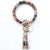 1 Piece Simple Style Zebra Leopard Pu Leather Tassel Bag Pendant Keychain