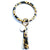 1 Piece Simple Style Zebra Leopard Pu Leather Tassel Bag Pendant Keychain