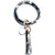 1 Piece Simple Style Zebra Leopard Pu Leather Tassel Bag Pendant Keychain