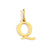 1 Piece Stainless Steel 14K Gold Plated Letter Polished Pendant