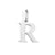 1 Piece Stainless Steel 14K Gold Plated Letter Polished Pendant