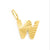 1 Piece Stainless Steel 14K Gold Plated Letter