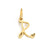 1 Piece Stainless Steel 14K Gold Plated Rose Gold Plated Letter