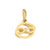 1 Piece Stainless Steel 14K Gold Plated Solid Color