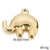 1 Piece Stainless Steel 18K Gold Plated Animal Elephant Pendant