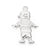 1 Piece Stainless Steel 18K Gold Plated Cartoon Character