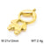 1 Piece Stainless Steel 18K Gold Plated Cartoon