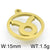 1 Piece Stainless Steel 18K Gold Plated Constellation