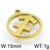 1 Piece Stainless Steel 18K Gold Plated Constellation