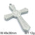 1 Piece Stainless Steel 18K Gold Plated Cross