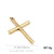 1 Piece Stainless Steel 18K Gold Plated Cross