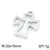 1 Piece Stainless Steel 18K Gold Plated Cross