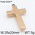 1 Piece Stainless Steel 18K Gold Plated Cross