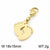 1 Piece Stainless Steel 18K Gold Plated Footprint Pendant