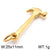 1 Piece Stainless Steel 18K Gold Plated Hammer