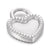 1 Piece Stainless Steel 18K Gold Plated Heart Shape Lock