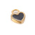 1 Piece Stainless Steel 18K Gold Plated Heart Shape Lock