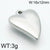 1 Piece Stainless Steel 18K Gold Plated Heart Shape Polished Pendant