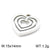 1 Piece Stainless Steel 18K Gold Plated Heart Shape