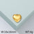 1 Piece Stainless Steel 18K Gold Plated Heart Shape