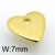 1 Piece Stainless Steel 18K Gold Plated Heart Shape