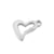 1 Piece Stainless Steel 18K Gold Plated Heart Shape