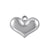 1 Piece Stainless Steel 18K Gold Plated Heart Shape