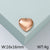 1 Piece Stainless Steel 18K Gold Plated Heart Shape